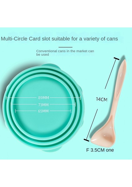 Pembe Kapak Taşınabilir Silikon Köpek Kedi Konserve Kapak 2-In-1gıda Mühürleyen Kaşık Pet Yemek Örtüsü Depolama Taze Tutma Kapakları Kase Köpek Aksesuarları (Yurt Dışından) fırsatları