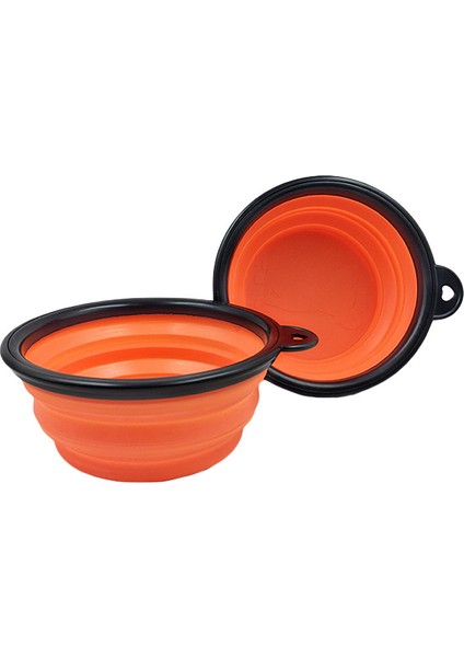 Mavi 1000 ml 350 ML/1000 ml Katlanabilir Köpek Kaseleri Seyahat Için Yavru Taşınabilir Su Besleme Köpek Bulaşık Kamp Pet Kedi Maması Plastik Bardaklar (Yurt Dışından)