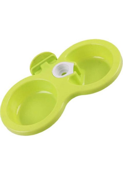 Yeşil S Pet Su Çeşmesi Besleme Çift Plastik Köpek Kasesi Kedi Maması Kasesi Asılı Kafes Köpek Kase Kedi Kase (Yurt Dışından) fiyatları