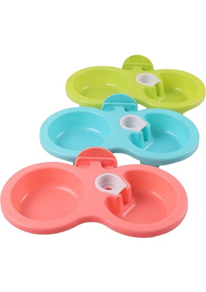 Yeşil S Pet Su Çeşmesi Besleme Çift Plastik Köpek Kasesi Kedi Maması Kasesi Asılı Kafes Köpek Kase Kedi Kase (Yurt Dışından) indirimleri
