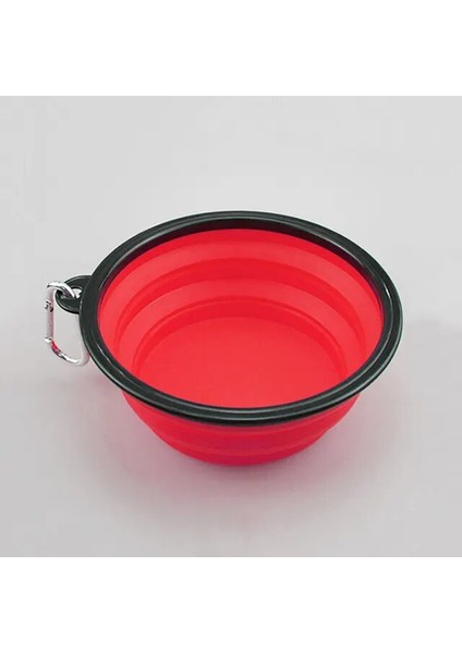 Kırmızı Silikon Dünya 1000 ml Katlanabilir Köpek Pet Katlanır Silikon Kase Açık Seyahat Taşınabilir Köpek Maması Kabı Besleyici Bulaşık Kase (Yurt Dışından)