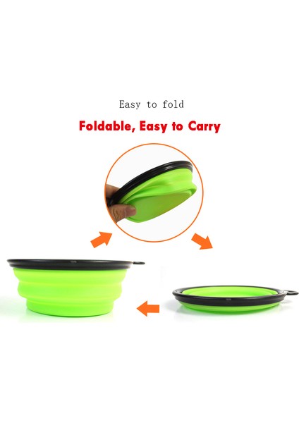 Rastgele Renkler 350ML 1000ML Köpek Kasesi Büyük Katlanabilir Kedi Katlanır Silikon Kase Açık Seyahat Taşınabilir Köpek Maması Kabı Besleyici Bulaşık Su Kasesi (Yurt Dışından) fırsatları