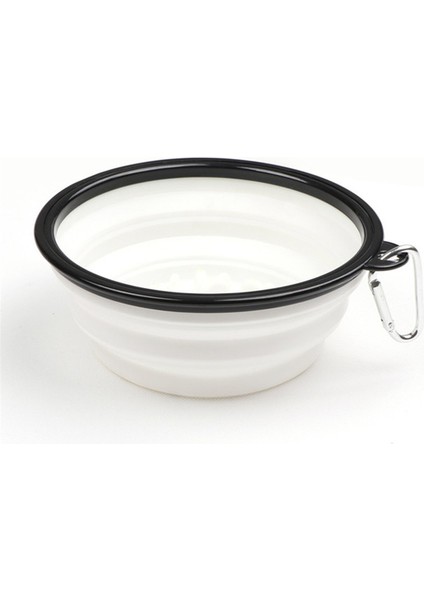 Beyaz S-350ML 1l Seyahat Küçük Büyük Köpek Köpekler Için Yavaş Yemek Kasesi Toka ile Katlanabilir Pet Besleyici Yavru Köpek Kedi Kaseler Evcil Hayvan Ürünleri Gamelle Chien (Yurt Dışından)