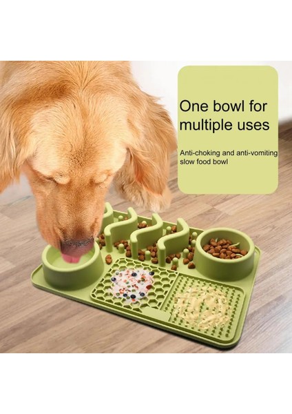 Koyu Gri Yavaş Yemek Kasesi Evcil Hayvan Yalama Matı Isırmaya Dayanıklı Kaymaz Boğulma Önleyici Yavaş Besleyici Bariyer Tasarımı Eşit Kenarlı Evcil Hayvan Kaynağı (Yurt Dışından) modelleri