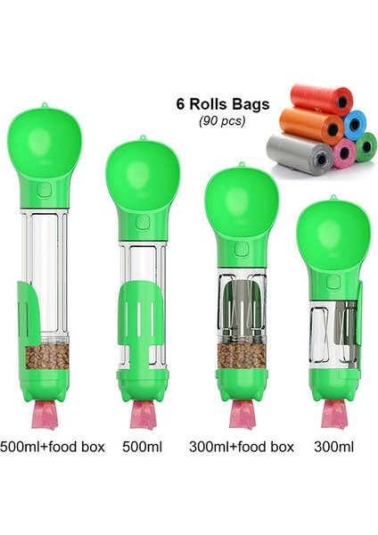 Yeşil- 6 Rulo Çanta 300 ml Yiyecek Kutusu ile Dropshipping Taşınabilir Köpek Su Şişesi Mama Besleyici Içki Kaka Dağıtıcı 3'ü 1 Arada Çok Fonksiyonlu Köpek Suluk Şişesi Vıp Bağlantı (Yurt Dışından) fiyatları