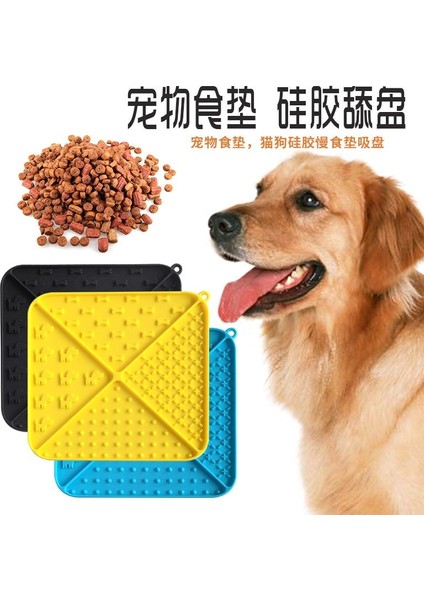Resim Rengi Evcil Hayvan Malzemeleri Pet Silikon Vantuz Duş Dağınık Yalama Gıda Pedi Kedi Yavaş Yemek Kasesi Köpek Yavaş Yemek Tabağı (Yurt Dışından) indirimleri