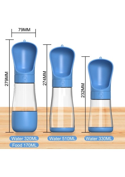 Mavi 330 ml Taşınabilir Köpek Su Şişesi Küçük Büyük Köpekler Için Kase Açık Yürüyüş Köpek Pet Seyahat Su Şişesi Kedi Suluk Köpek Malzemeleri (Yurt Dışından) indirimleri
