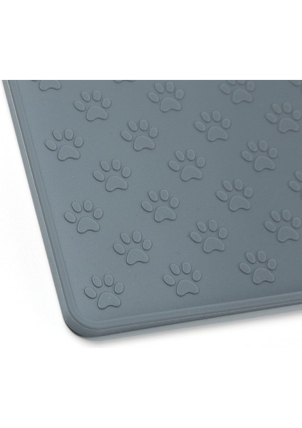 Mavi 48X30 cm Evcil Hayvan Mama Matı Pet Placemat Köpek Hayvan Mama Kabı Ped Köpekler ve Kediler Su Geçirmez Besleme Matı Yiyecek ve Su Taşmasını Önlemek Silikon (Yurt Dışından) indirimleri