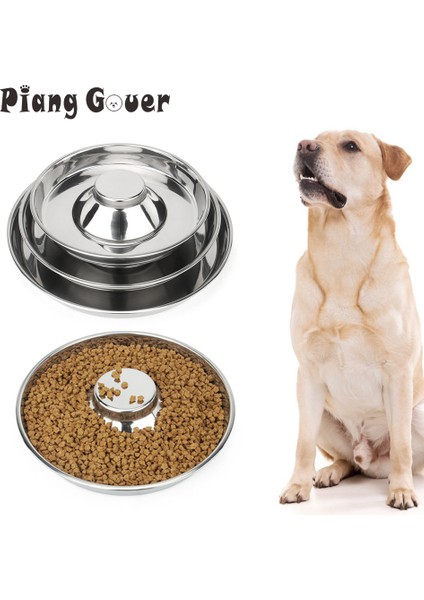 Simli M Yavaş Yemek Paslanmaz Çelik Köpek Kase Güvenli Köpek Besleme Küçük Orta Büyük Köpekler Için Dayanıklı Su Gıda Hayvan Mama Kabı (Yurt Dışından) fiyatları