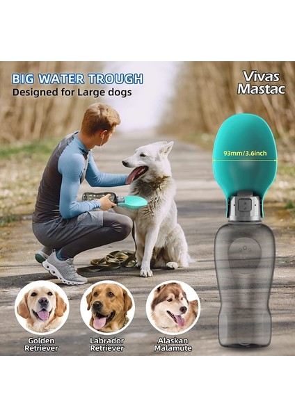 Mavi 800 ml Büyük Köpek Su Şişesi Taşınabilir Sızdırmaz Hafif Katlanabilir Pet Suluk Köpekler Kediler Için Uygun Seyahat Yürüyüş Aksesuarları (Yurt Dışından) fırsatları