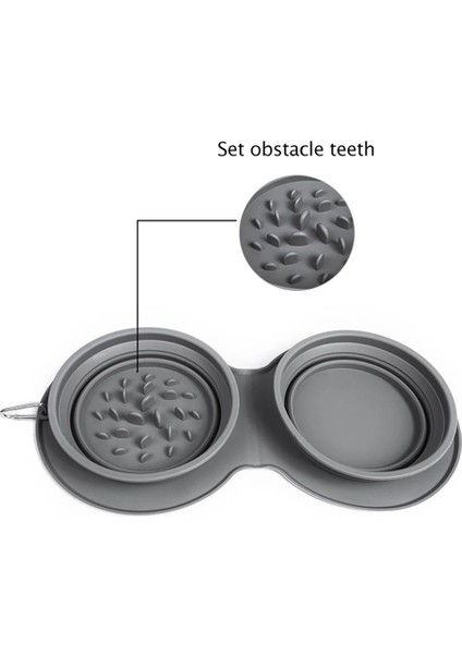 M Katlanır Silikon Hayvan Mama Kabı Kaymaz Köpek Çift Kullanımlı Kase Karabina ile Köpek Mama Kabı Açık Taşınabilir Evcil Hayvan Mama Kasesi (Yurt Dışından) indirimleri