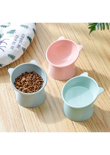 Pembe Kedi Kase Yüksek Ayak Köpek Kase Boyun Koruyucu Kedi Pet Gıda Su Kasesi Anti-Ucu Binoral Pet Besleme Kedi Aksesuarı Pet Tatlı Kase (Yurt Dışından) fiyatları