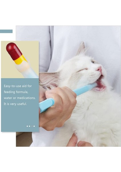 Mavi Pet Ilaç Şırınga Solucan Giderici Ilaç Besleyici Itme Ilaç Besleyici Ev Su Süt Şırınga Köpek Kedi Köpek Besleyici Evcil Hayvan Malzemeleri (Yurt Dışından)