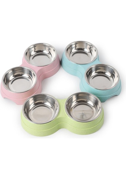 Yeşil Pet Köpek Çift Kase Yavru Gıda Su Feefer Paslanmaz Çelik Küçük Köpekler Kediler Pet Malzemeleri Besleme Kaseleri Için Içme Bulaşık Besleyici (Yurt Dışından) indirimleri