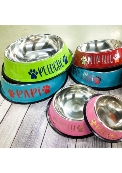 Turuncu Xs 15 cm Kişiselleştirilmiş Paslanmaz Çelik Köpek Kasesi Özel Ad Pet Gıda Besleme Yemekleri Kaymaz Köpek Besleyici Kase Köpek Için Adı Hediye ile (Yurt Dışından) fiyatları