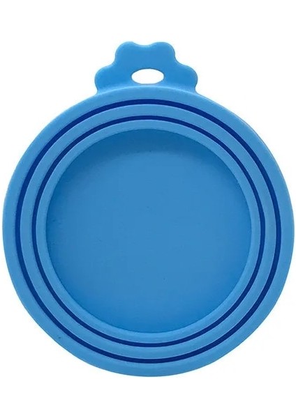 Açık Mavi 3 In 1 Silikon Kapak Yeniden Kullanılabilir Gıda Depolama Taze Tutmak Teneke Kapak Kapak Pet Silikon Kapak Sıcak Mutfak Evcil Hayvan Günlük Malzemeleri (Yurt Dışından)