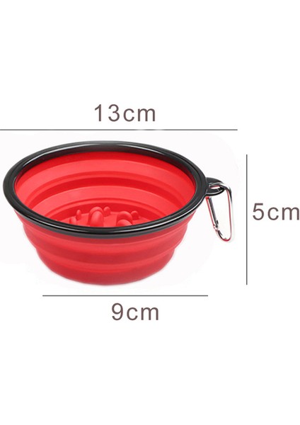 Slow Food Kırmızı 350ML Katlanır Silikon Köpek Kasesi Taşınabilir Seyahat Pet Gıda Kabı Katlanabilir Kedi Köpek Su Kasesi Yavru Besleyici Köpek Aksesuarları (Yurt Dışından) fiyatları