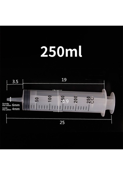 250 ml Şırınga 500 ml Büyük Kapasiteli Şırınga ve Hortum Yeniden Kullanılabilir Pompa Beraberlik Mürekkep Için Ölçme Pet Besleme Araba Sıvı Yağ Tutkal Aplikatör (Yurt Dışından)