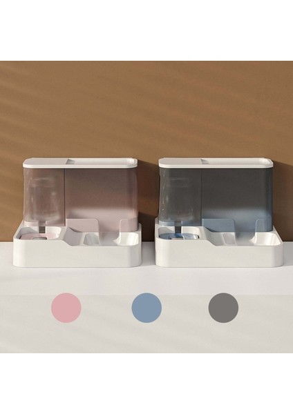 Gri Pratik Köpek Su Yiyecek Kasesi Su Sebili Pet Kedi Için Güzel 2 In 1 Köpek Besleyici Gıda Kabı Kase Y5GB (Yurt Dışından) indirimleri