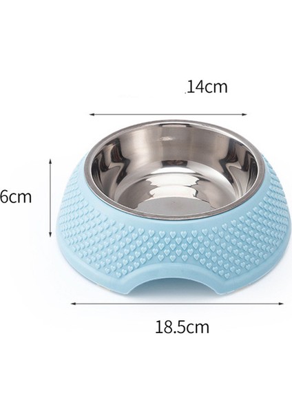 Stil 1 Resim Olarak Köpek Mama Kasesi Pet Sofra Içme Tabağı Paslanmaz Çelik Mühürlü Köpek Kasesi Pembe Yeşil Mavi Kedi Kaseleri Kalp Şeklinde Desenli (Yurt Dışından)