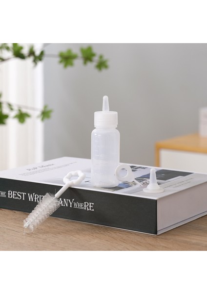 A Tipi Pet Süt Şişesi Yavru Yavru Süt Emzirme Bakımı Biberon Seti Köpek Kedi Şişe Pet Besleme Su Araçları Silikon Meme (Yurt Dışından) fırsatları