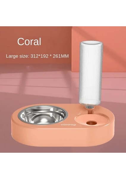 Pembe 2 2022 Kedi Kase Köpek Kase 3 In 1 Kase Otomatik Su Sebili Besleyici Köpek Kuru Islak Gıda Besleme Içme Suyu Kase Evcil Hayvan Malzemeleri (Yurt Dışından)