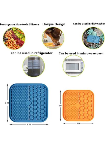 Turuncu Pet Yalama Pedi Yavaş Besleyici Yalama Silikon Mat Evcil Köpekler Kediler Için Yavaş Yemek Kaseleri Yalama Mat Besleme Kediler Köpekler Kase Dağıtıcı (Yurt Dışından) indirimleri