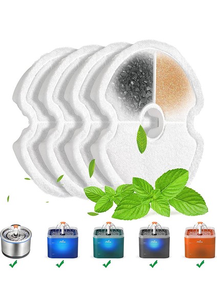 8 Adet 10X3X1 cm Yedek Aktif Karbon Filtre Kedi Su Içme Çeşmesi Değiştirilen Filtreler Çiçek Pet Köpek Yuvarlak Çeşme Dağıtıcı (Yurt Dışından) modelleri