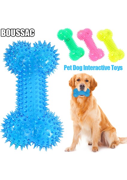 Sarı L-16CM Pet Köpek Oyuncakları Cızırtılı Kauçuk Oyuncaklar Çiğnemek Komik Diken Kemikleri Şekil Tpr Molar Köpekler Için Çiğneme Oyuncakları Interaktif Eğitim Temizleme Dişleri (Yurt Dışından) fiyatları