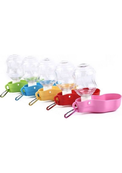 Rastgele 250 ml Pet Köpek / Yavru Kedi Eşlik Eden Su Bardağı Dışarı Çıkmak Dış Mekan Besleme Suyu Içme Çeşmesi Taşınabilir Çok Kapasiteli Su Şişesi 01 (Yurt Dışından)