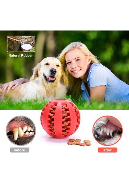 Yeşil L-7cm Pet Köpek Oyuncakları Streç Kauçuk Sızıntı Topu Köpek Komik Interaktif Oyuncak Diş Temizleme Topları Isırmaya Dayanıklı Çiğneme Oyuncakları 5cm/6cm/7cm (Yurt Dışından)