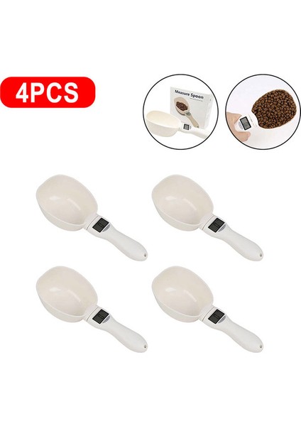 4 Adet Kaşık Ölçeği Evcil Hayvan Gıda Tartı Kaşık Ölçeği Elektronik Ölçme Aracı Köpek Kedi Besleme Kase Ölçme Kaşığı Mutfak Terazisi LCD Dijital Ekran (Yurt Dışından) fiyatları