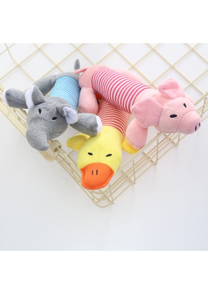 Pembe-A Köpek Oyuncak Büyük Köpekler Kedi Peluş Squeak Doldurulmuş Oyuncaklar Polar Dayanıklı Çiğneme Sevimli Yumuşak Oyuncak Pet Molar Oyuncak Köpek Aksesuarları (Yurt Dışından) indirimleri