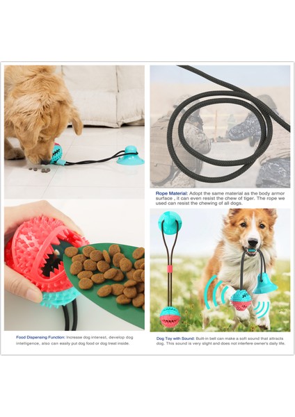 Beyaz Oyuncaklar Yıkılmaz Köpekler Için Silikon Vantuz Römorkör Interaktif Köpek Topu Oyuncaklar Yavaş Besleyici Pet Çiğnemek Isırık Diş Temizleme Pet Oyuncaklar (Yurt Dışından) fırsatları