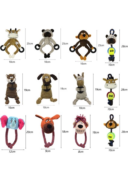 Stil 8 Resim Olarak Hayvanlar Şekil Isırmaya Dayanıklı Pet Köpek Çiğneme Oyuncakları Küçük Köpekler Için Interaktif Cızırtılı Yavru Kedi Oyuncak Aksesuarları Juguete Perro Tilki (Yurt Dışından)