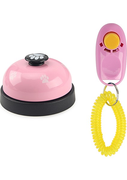 Pembe Köpek Oyuncak Clicker Anahtarlık Yemek Çanı ile Pet Eğitimleri Köpek Eğitim Pet Oyuncak (Yurt Dışından)