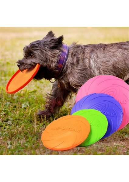 Mavi 18 cm Çapında 2022 Açık Pet Oyuncaklar Yeni Büyük Köpek Uçan Diskler Eğitim Köpek Oyuncak Kauçuk Uçan Disk Getirme 15 cm 18 cm 22 cm (Yurt Dışından)