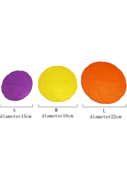 Mavi 18 cm Çapında 2022 Açık Pet Oyuncaklar Yeni Büyük Köpek Uçan Diskler Eğitim Köpek Oyuncak Kauçuk Uçan Disk Getirme 15 cm 18 cm 22 cm (Yurt Dışından)