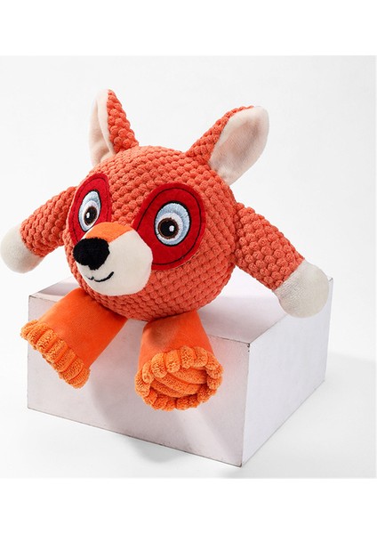 Turuncu 20X28X10 cm Sevimli Hayvan Şekli Kadife Squeaker Oyuncak Eğlenceli Köpek Çiğnemek Gıcırtılı Peluş Oyuncaklar Isırmaya Dayanıklı Küçük Büyük Köpekler Yavru Molar Eğitim Oyuncak (Yurt Dışından)