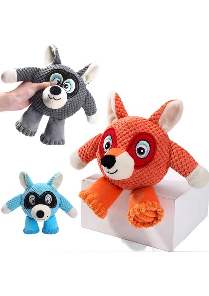 Turuncu 20X28X10 cm Sevimli Hayvan Şekli Kadife Squeaker Oyuncak Eğlenceli Köpek Çiğnemek Gıcırtılı Peluş Oyuncaklar Isırmaya Dayanıklı Küçük Büyük Köpekler Yavru Molar Eğitim Oyuncak (Yurt Dışından) modelleri