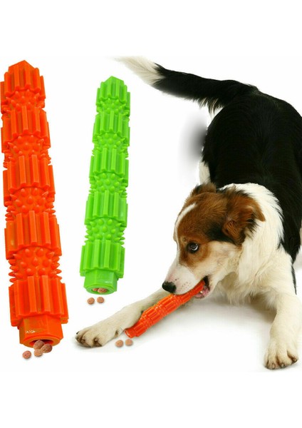 Yeşil L Dayanıklı Köpek Çiğneme Oyuncağı Köpek Diş Fırçası Çubuğu Yumuşak Kauçuk Diş Temizleme Noktası Masajı Küçük Köpek Azı Dişi Игрушки Для Собак Игрушки (Yurt Dışından)