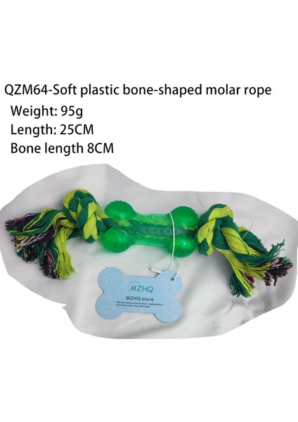 QZM64-1PC 1 Adet 25CM Pet Kaynağı Yüksek Kaliteli Pet Köpek Oyuncakları Yumuşak Plastik Kemik Şekli Halat Köpek Diş Temizleme Açık Eğlenceli Eğitim Çiğneme Oyuncakları (Yurt Dışından) fiyatları