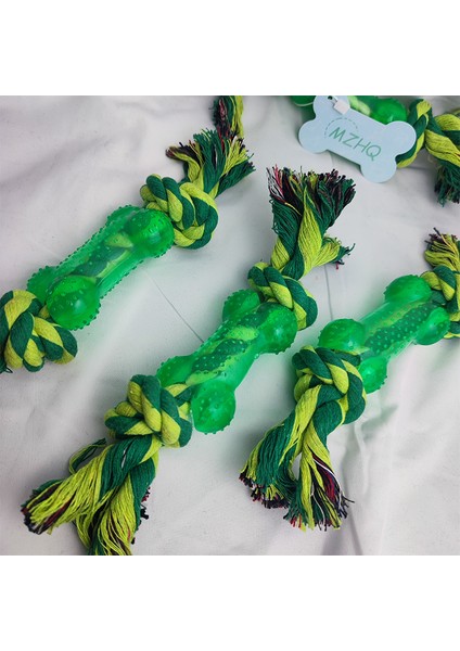 QZM64-1PC 1 Adet 25CM Pet Kaynağı Yüksek Kaliteli Pet Köpek Oyuncakları Yumuşak Plastik Kemik Şekli Halat Köpek Diş Temizleme Açık Eğlenceli Eğitim Çiğneme Oyuncakları (Yurt Dışından) modelleri