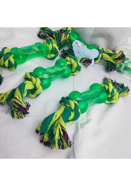 QZM64-1PC 1 Adet 25CM Pet Kaynağı Yüksek Kaliteli Pet Köpek Oyuncakları Yumuşak Plastik Kemik Şekli Halat Köpek Diş Temizleme Açık Eğlenceli Eğitim Çiğneme Oyuncakları (Yurt Dışından) fırsatları
