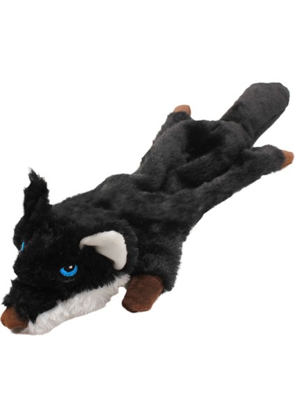 Siyah Kurt L Uzunluk 60 cm 45/60 cm Peluş Pet Köpek Çiğneme Oyuncak Squeaker ile Küçük Orta Köpekler Için Hayvan Şekli Yavru Tilki Wolfdog Sincap Aslan Kaplan Leopar (Yurt Dışından)