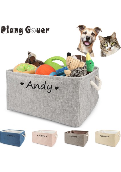Kalp Pembe M 34X25X16 cm Kişiselleştirilmiş Kutu Özel Ad Köpek Oyuncak Sepeti Baskı Kalp Giysiler Için Büyük Saklama Sepetleri Evcil Hayvan Özelleştirilmiş Ürün Aksesuarları (Yurt Dışından) fırsatları