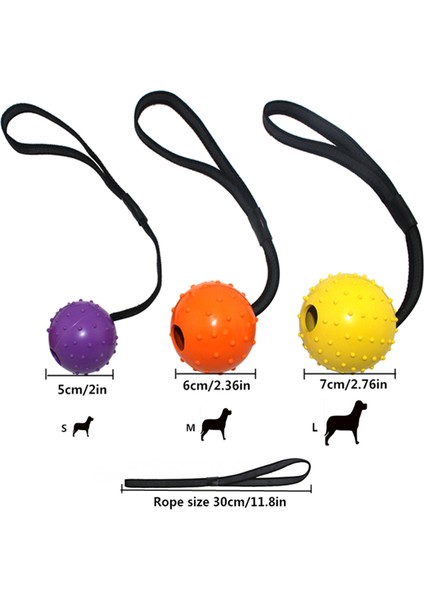Turuncu 7X30 cm Yüksek Kalite Çoklu Renk Doğal Kauçuk Köpek Oyuncak Topu Bir Kayış Halat Üzerinde Pet Köpek Eğitim Oyuncaklar (Yurt Dışından) modelleri