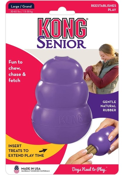 Mor L (13-30KG) Kong Kıdemli Köpek Çiğneme Oyuncağı S/m/l (Yurt Dışından)