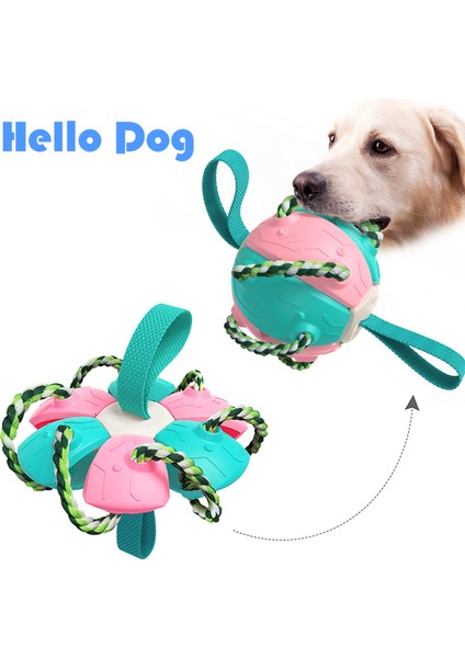 Pembe Mavi Köpek Futbol Topu Interaktif Pet Oyuncaklar Katlanabilir Top Molar Oyuncak Açık Eğitim Topu Yavru Köpek Çiğnemek Köpek Aksesuarları (Yurt Dışından) fiyatları