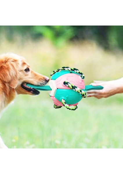 Pembe Mavi Köpek Futbol Topu Interaktif Pet Oyuncaklar Katlanabilir Top Molar Oyuncak Açık Eğitim Topu Yavru Köpek Çiğnemek Köpek Aksesuarları (Yurt Dışından) modelleri